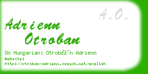 adrienn otroban business card